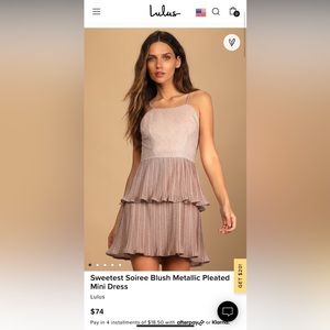 BRAND NEW WITH TAGS LULUS DRESS !!